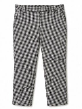 Ann Taylor black and white gingham pants. Straight cut, women’s size 10.